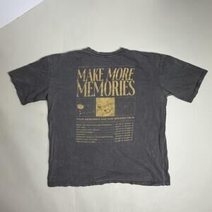 Night Lights Make More Memories Shirt Mens XL Gray Event Tour Graphic Tee Back